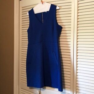 Royal blue sleeveless dress